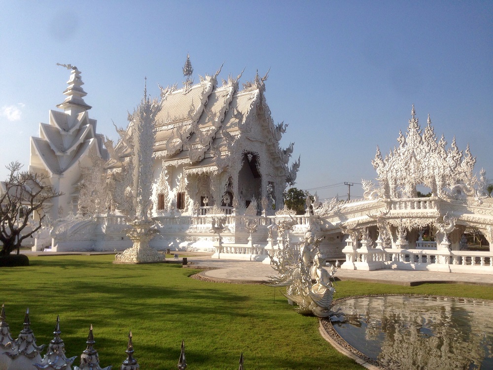 Wat Rong Khun, det hvide tempel i Chiang Rai